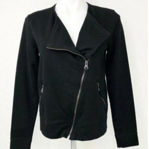 Banana Republic Moto Knit Jacket Asymmetrical Zip